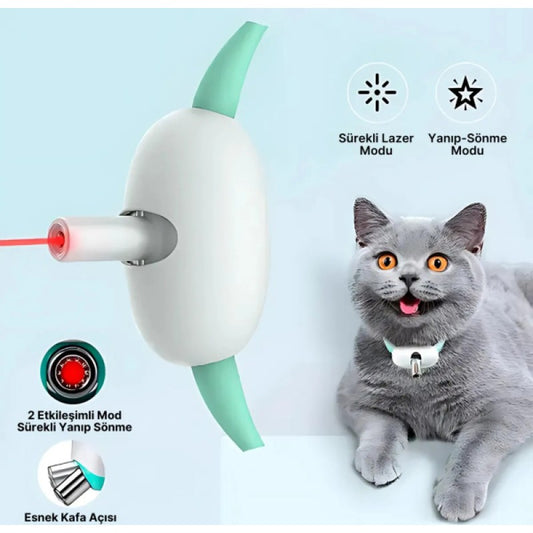 Otomatik Lazer Oyun Tasması – USB Şarjlı, Ayarlanabilir Kayışlı